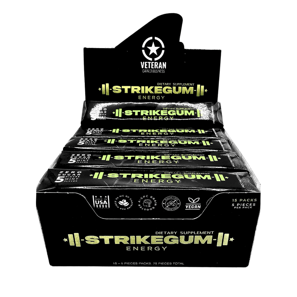 Strike Premium Energy Gum | Tray - Big Mike Buys