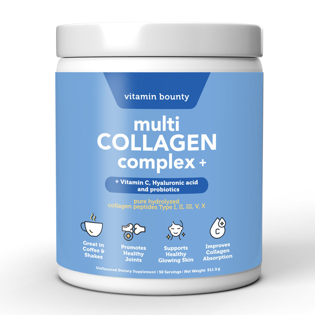 Colágeno Hidrolizado 5 en 1 con Ácido Hialurónico, Vitamina C y Probióticos - Big Mike Buys