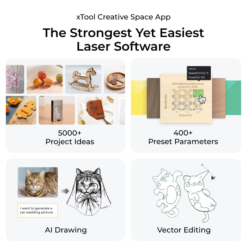 xTool S1 Enclosed Diode Laser Cutter.