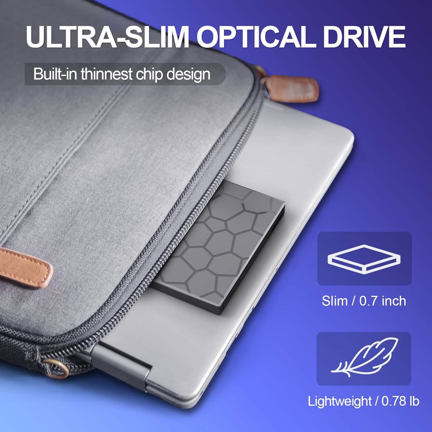 High - Speed USB 3.0 External CD/DVD Drive with Burner – Plug & Play, Windows & Mac Compatible - Big Mike Buys