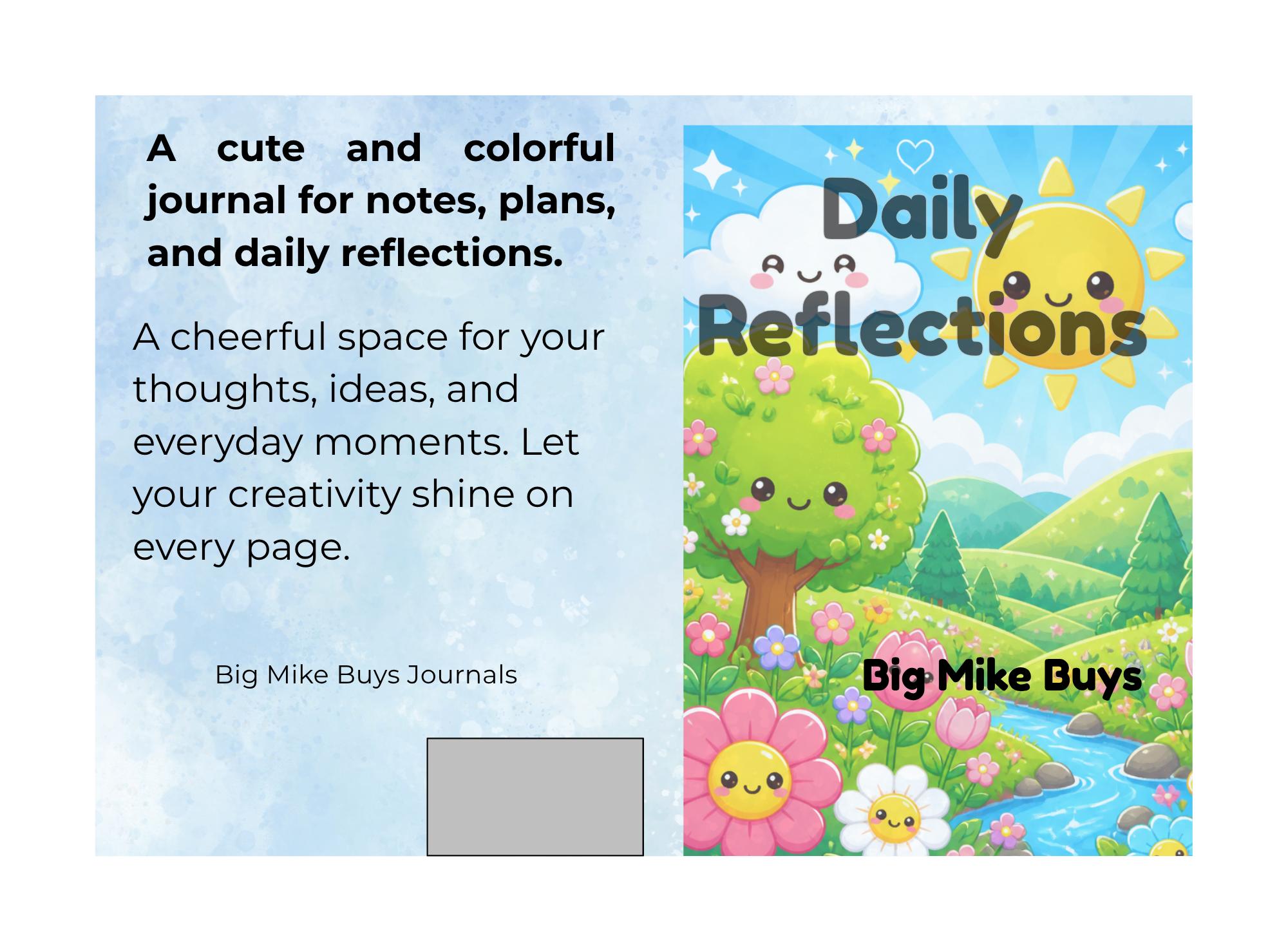 Kawaii Daily Journal – Cute 6×9 Printable Interior (Instant Download)