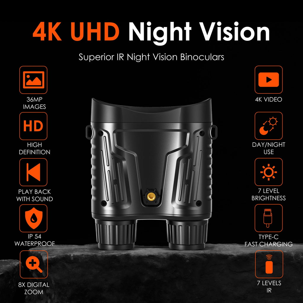 Rexing B1 Pro – 4K IR Night Vision Digital Binocular - Big Mike Buys