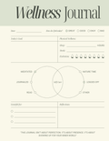 Wellness Journal Printable
