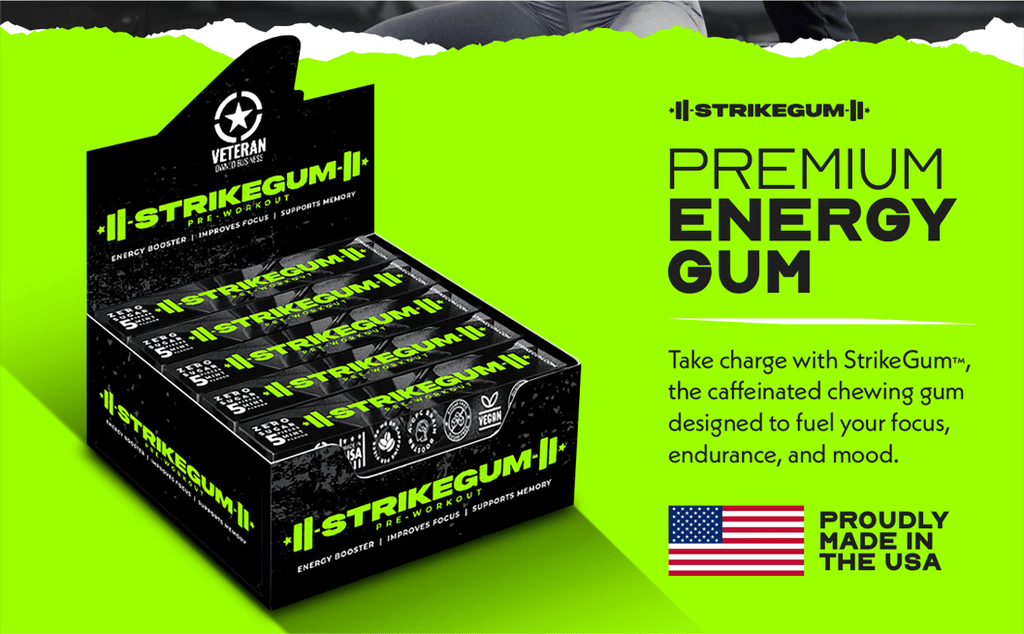 Strike Premium Energy Gum | Tray - Big Mike Buys