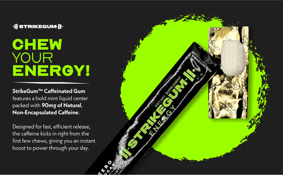 Strike Premium Energy Gum | Tray - Big Mike Buys