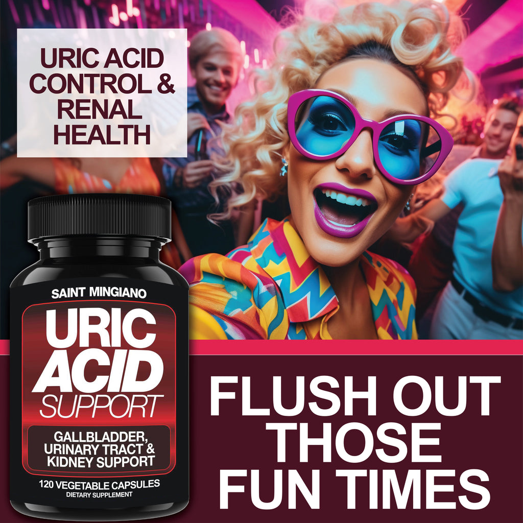 Uric Acid Support - 120 Capsules - Supports Kidney Cleanse Detox & Repair, Gallbladder & Urinary Tract Issues - Big Mike Buys