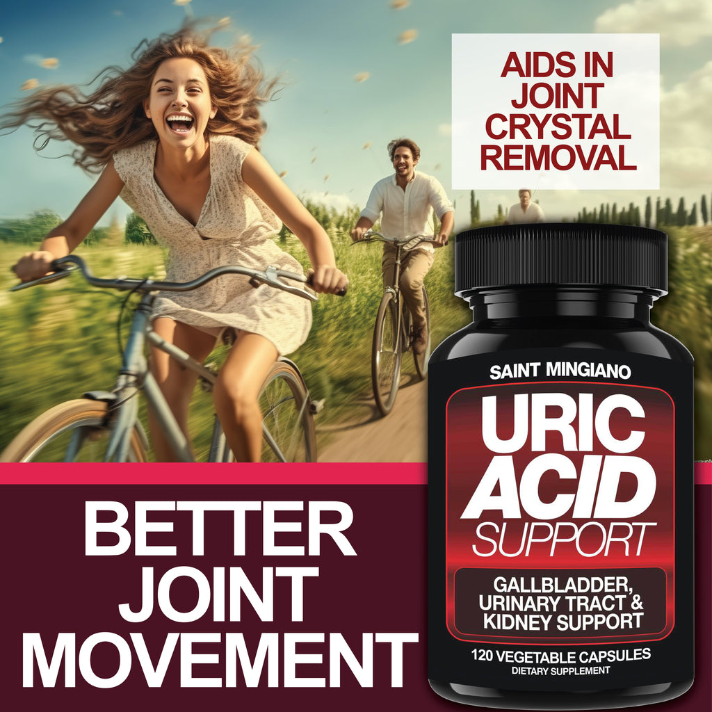 Uric Acid Support - 120 Capsules - Supports Kidney Cleanse Detox & Repair, Gallbladder & Urinary Tract Issues - Big Mike Buys