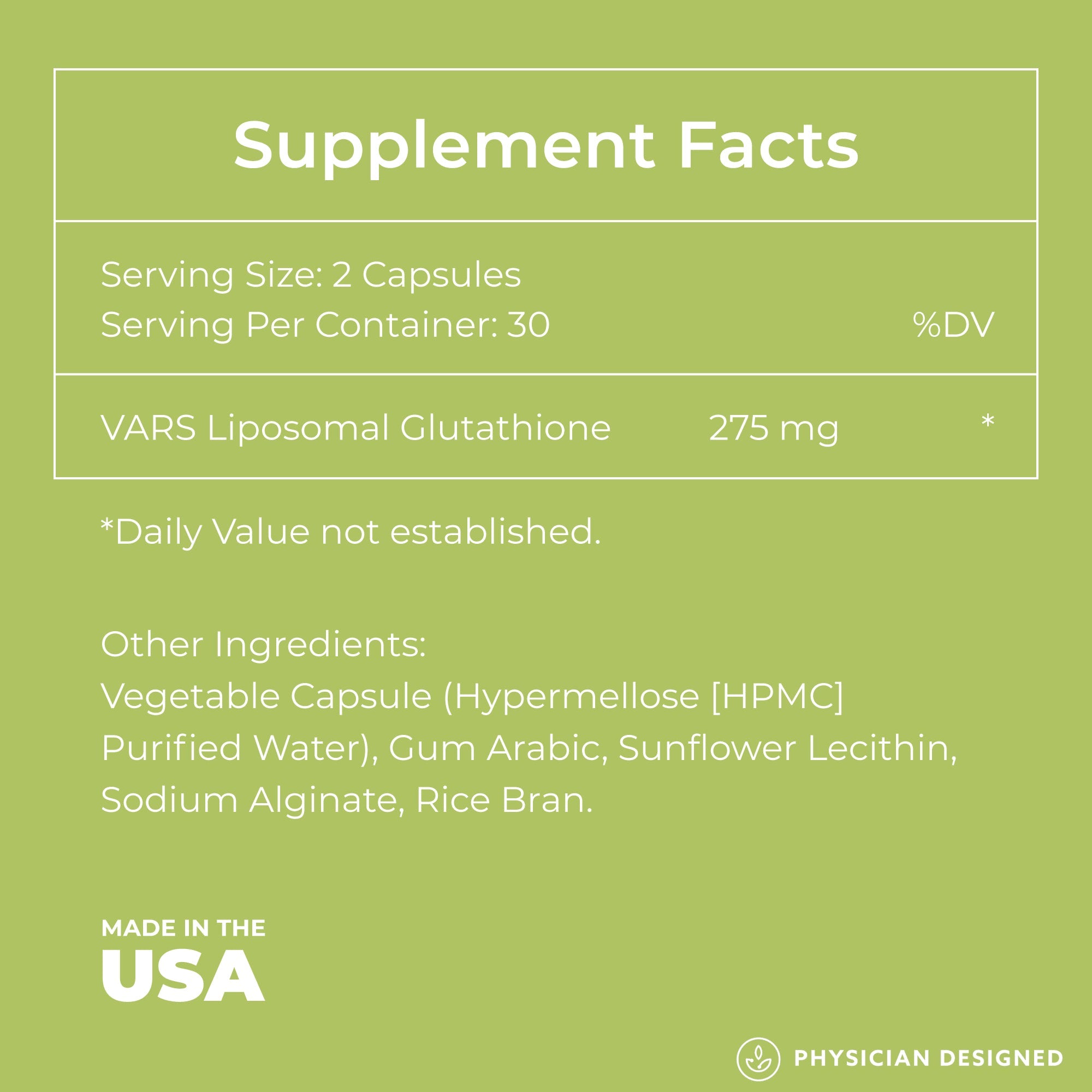 VARS Glutathione Capsules - Big Mike Buys