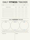 Fitness Tracker Printable