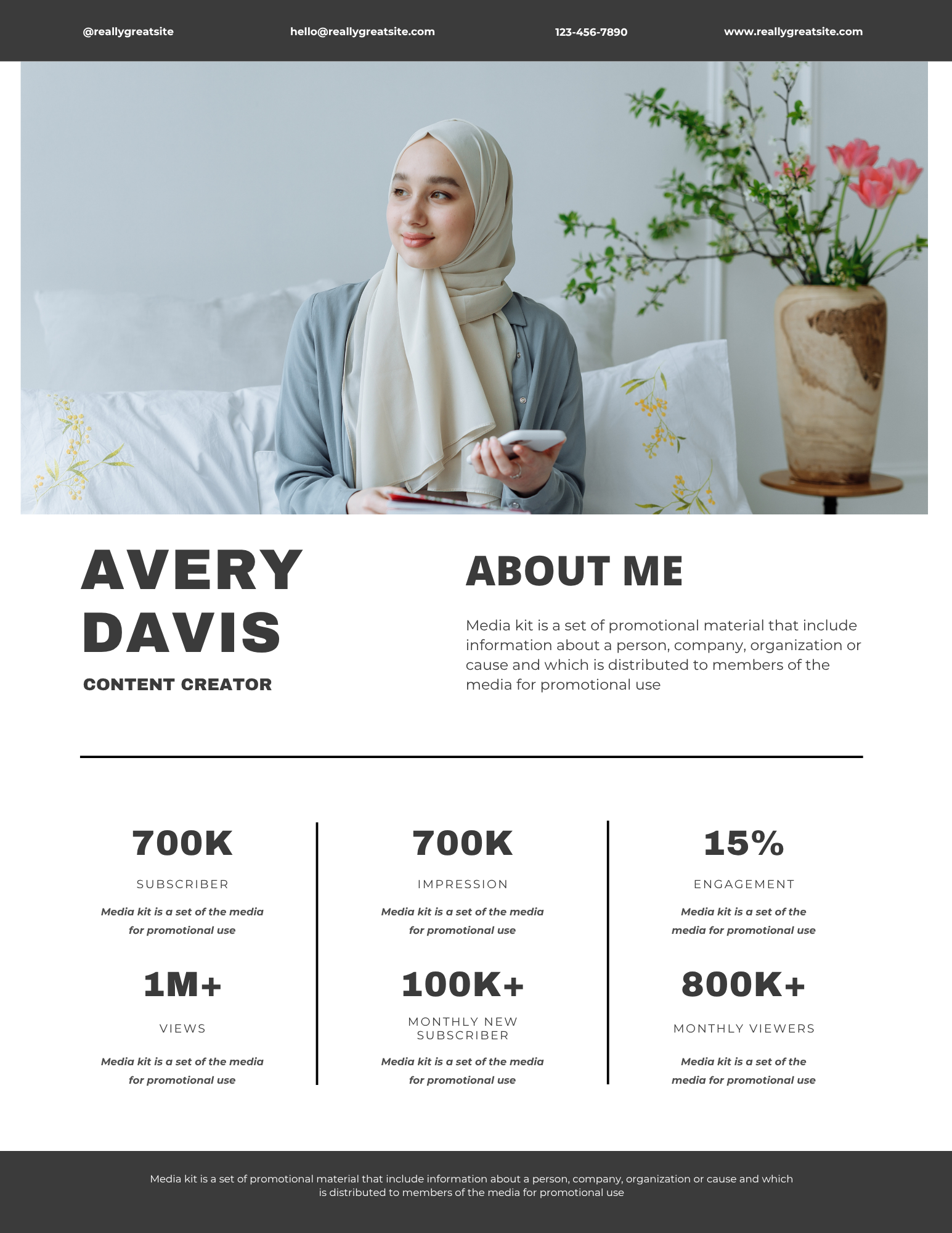Social Media Kit - Canva Template