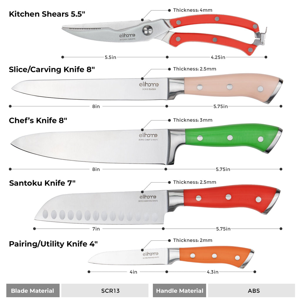 5 Piece Professional Kitchen Knife Set - Big Mike Buys