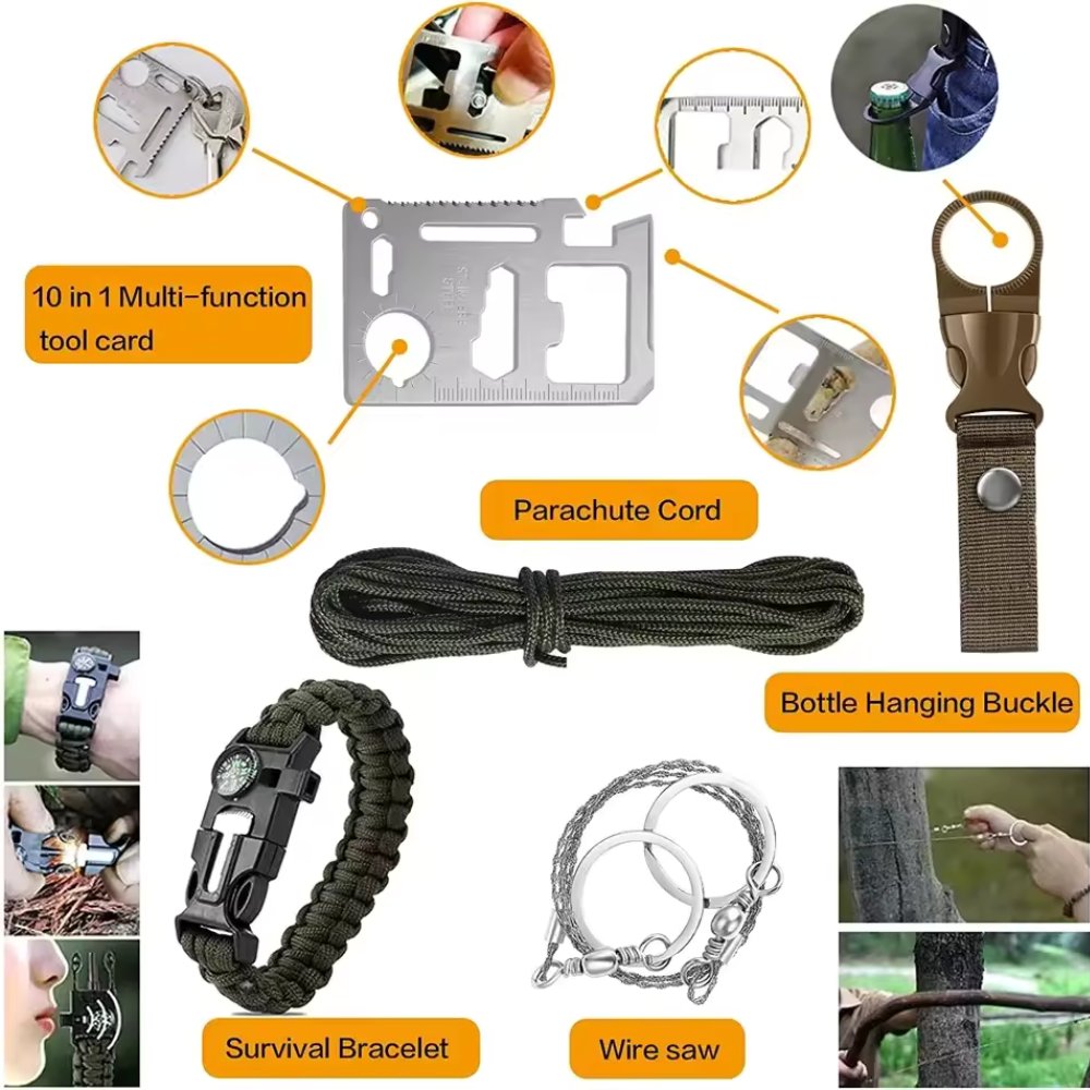 31 Pieces in 1 Bag Survival Gear and Equipment - Big Mike Buys