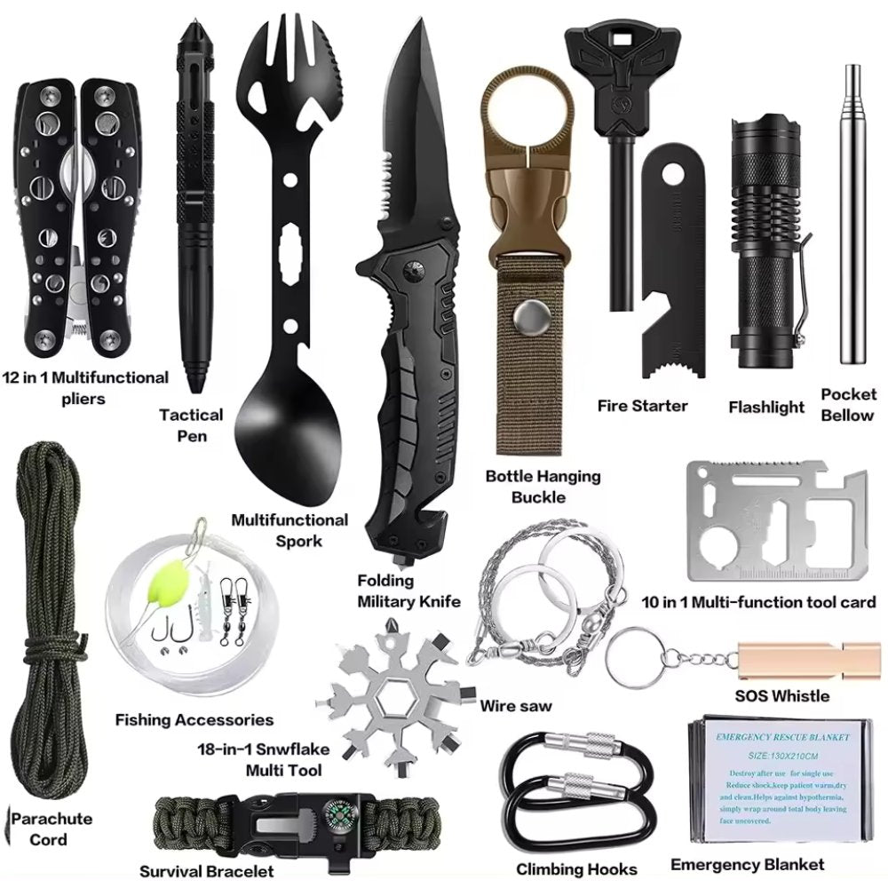 31 Pieces in 1 Bag Survival Gear and Equipment - Big Mike Buys